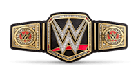 the wwe championship belt on a black background